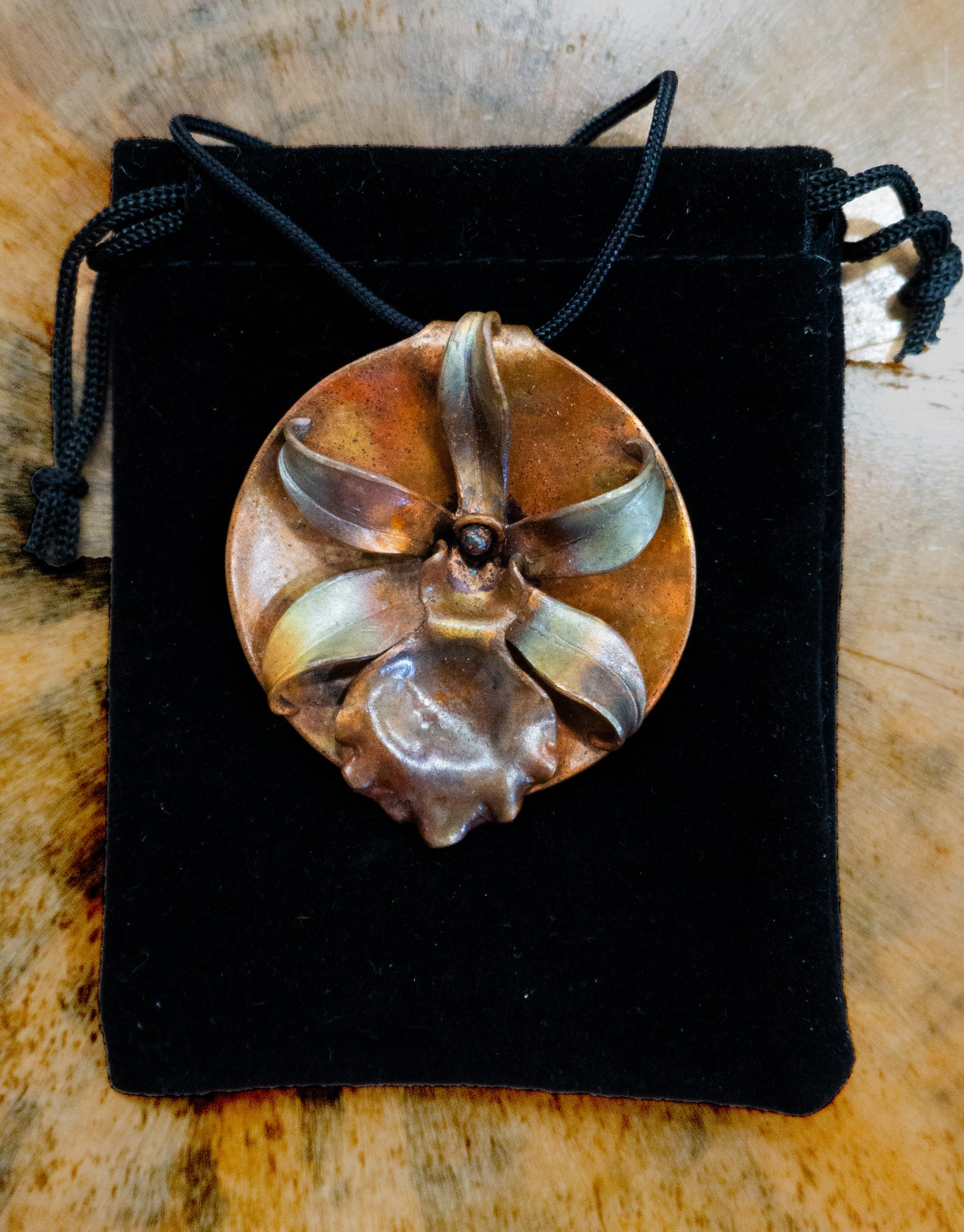 Copper Orchid Pendant | Gaige Qualmann